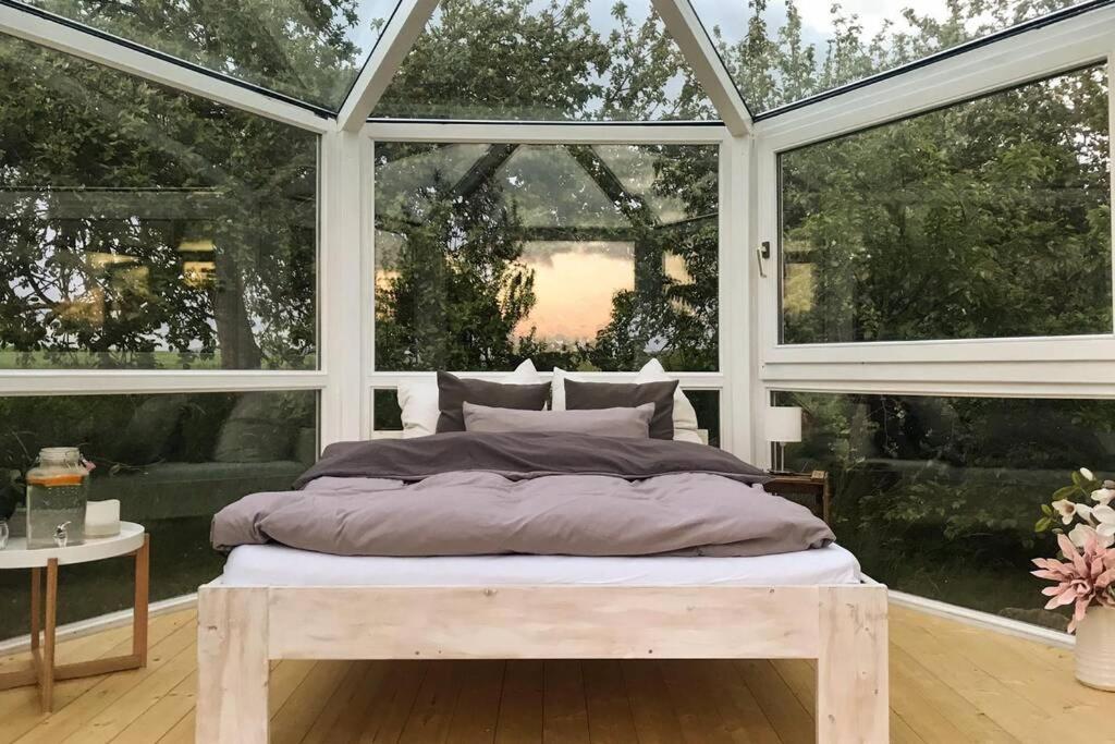 Glashaus Sternblick, Schlafen Unterm Sternenhimmel Neustadt am Kulm Bagian luar foto